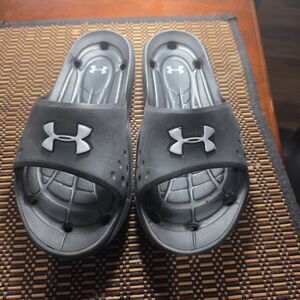 Under Armour Black Slide Sandals